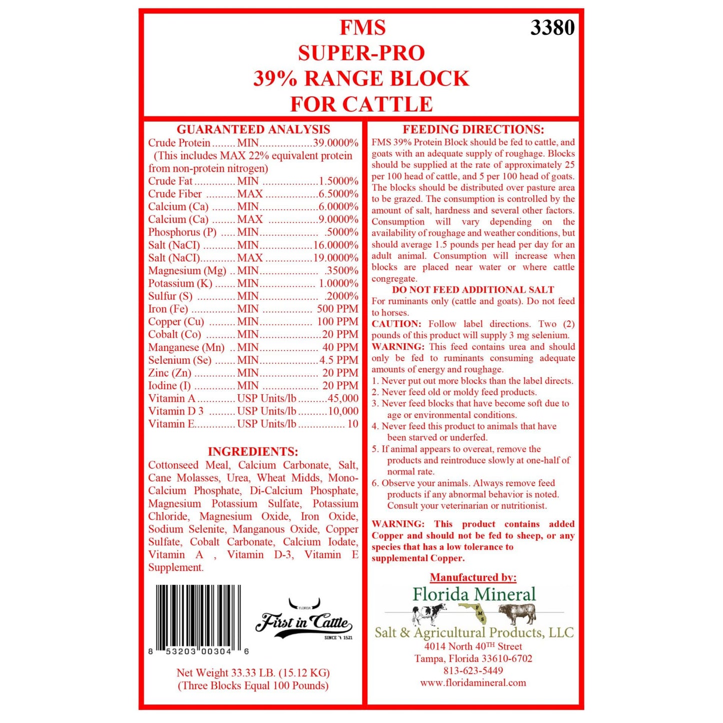 Super-Pro 39% Range (33lb Block)