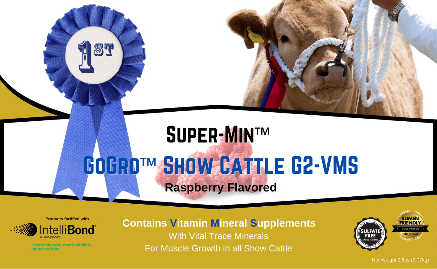 Super-Min™ GoGro™ Show Cow G2-VMS (20lb Economy Pail)