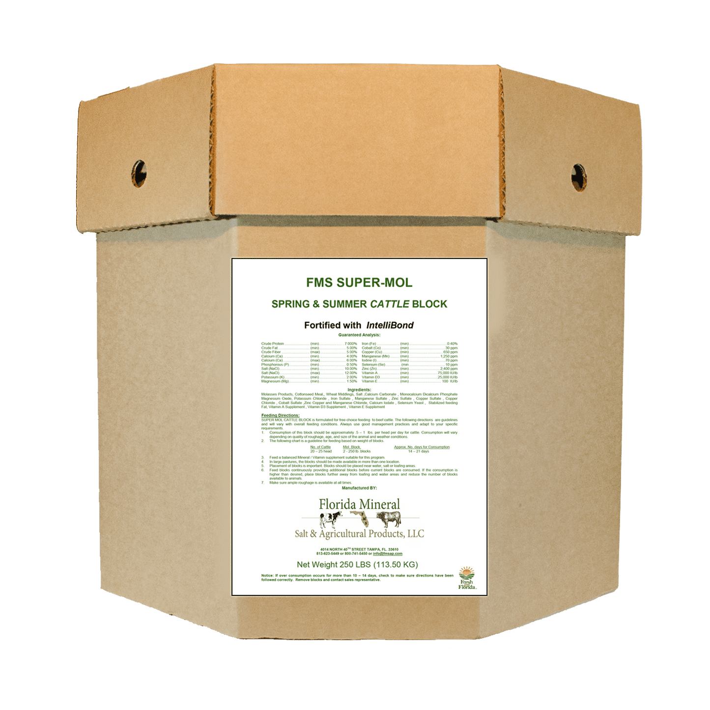Super-Mol Spring and Summer Cattle Block (250lb Block)