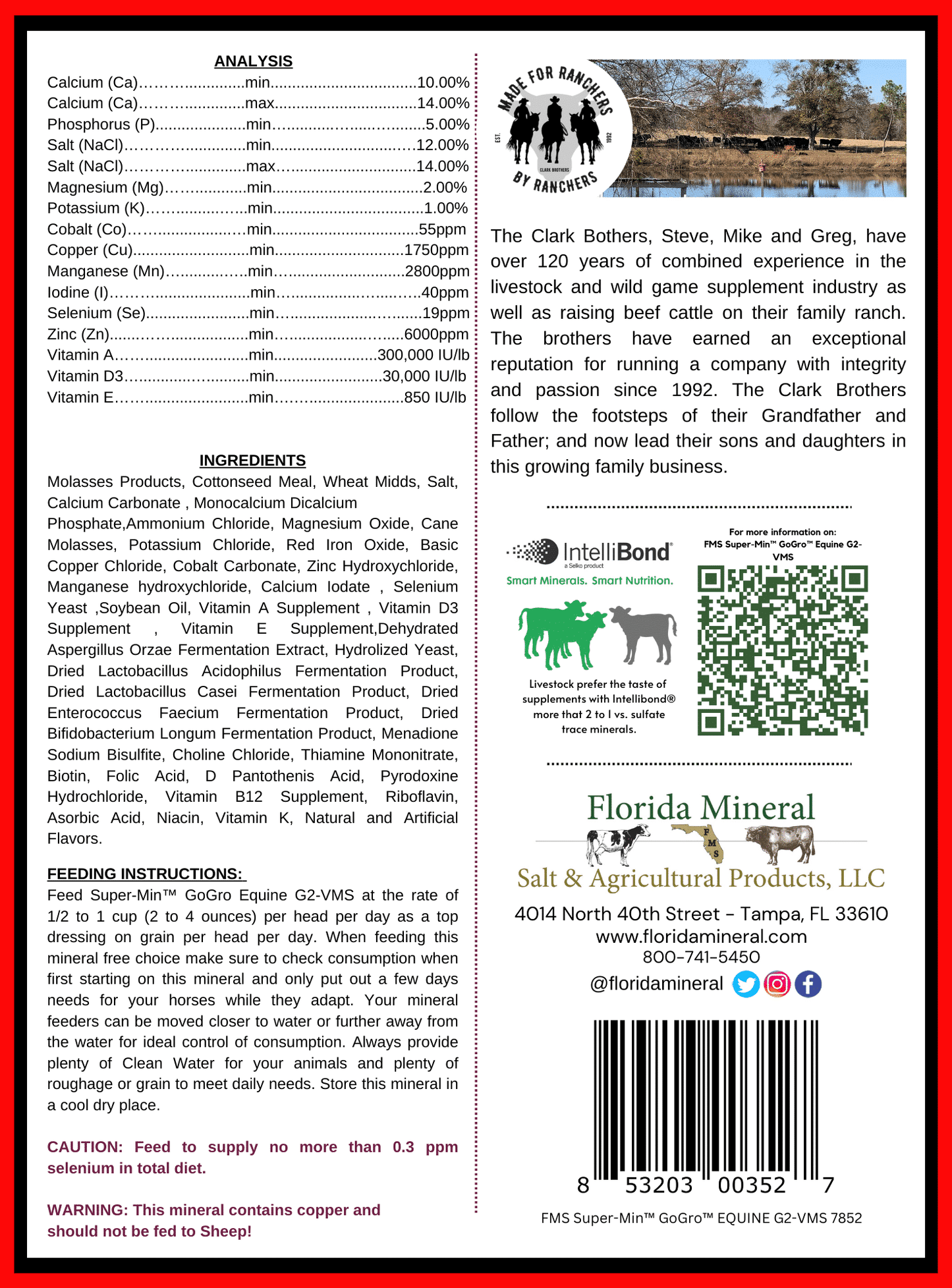 Super-Min™ GoGro™ Equine G2-VMS – Raspberry Flavored Mineral Supplement for Equine Net Weight: 8lbs (3.63kg)