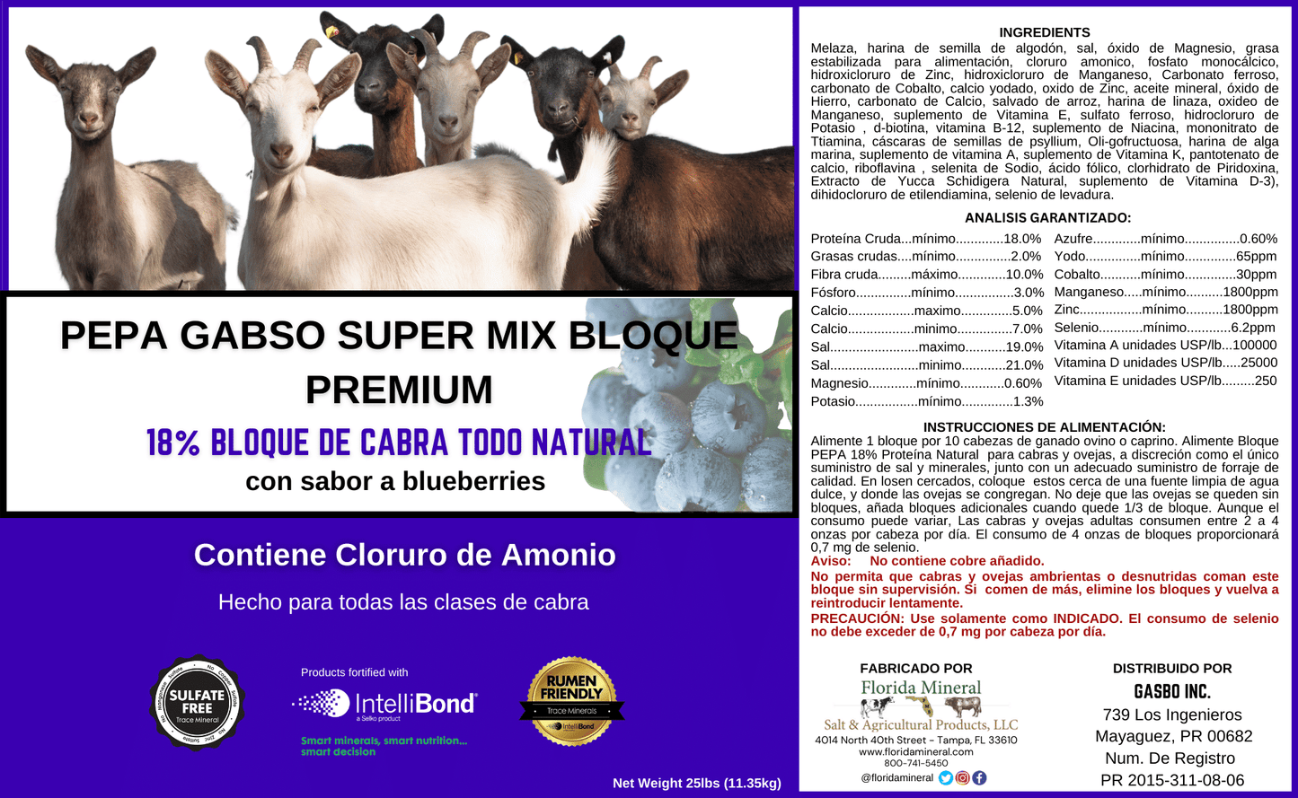 Super-Pro™ 20% All-Natural Goat (25lb Block)