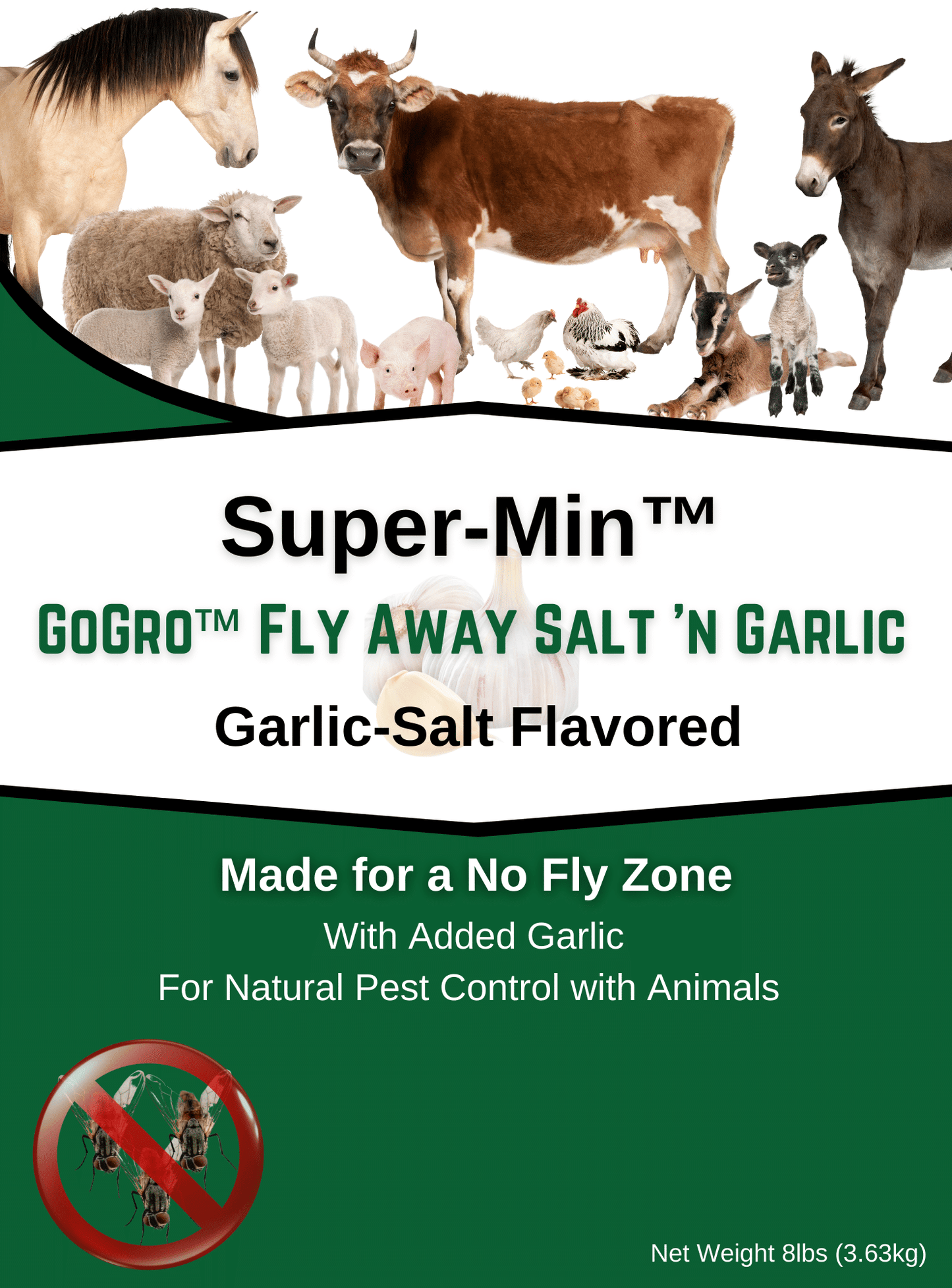 Super-Min™ GoGro™ Fly Away Garlic  (8lb Pouch)
