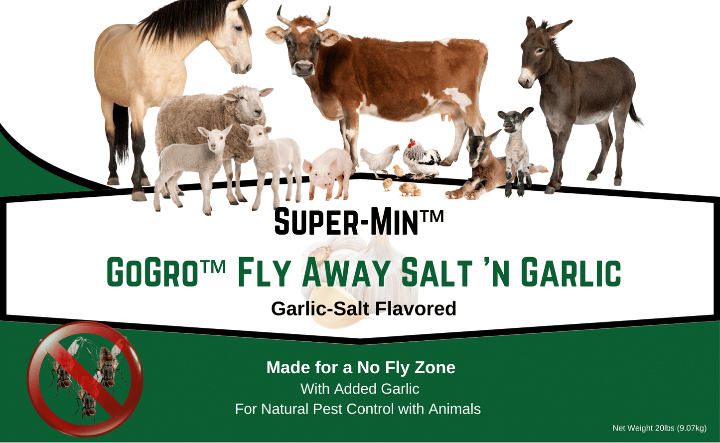 Super-Min™ GoGro™ Fly Away Garlic (20lb Economy Pail)
