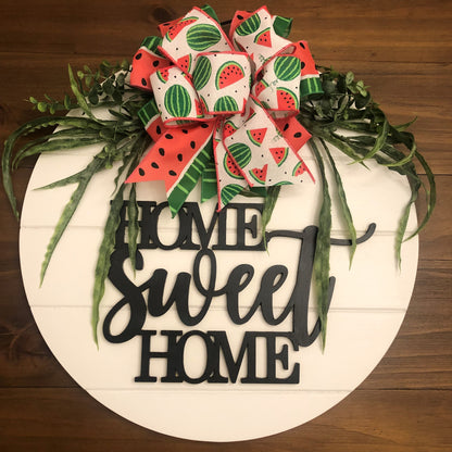 Custom Made Wreath "Home Sweet Home"