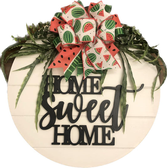 Custom Made Wreath "Home Sweet Home"