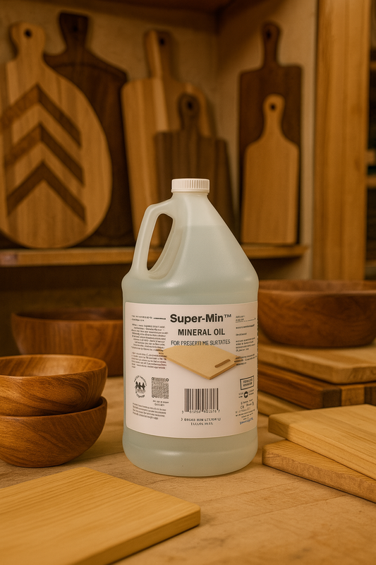 Mineral Oil for Lubricating and Protecting Cutting Boards, Butcher Blocks, Stainless Steel items, Knives (1 Gallon)