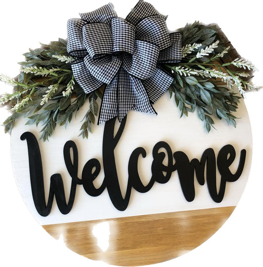Custom Made Wreath "Welcome"