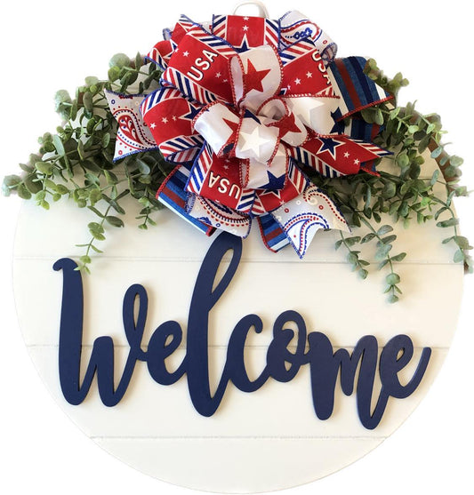 Custom Made Wreath "Welcome"